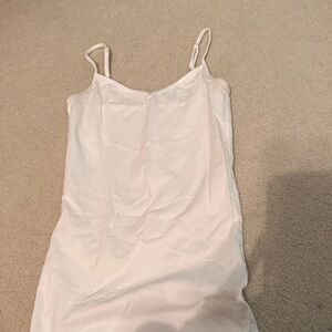 White Spaghetti Strap Tank